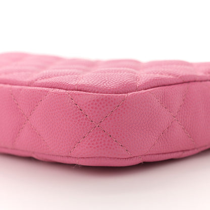 Chanel Caviar Quilted Small Clutch With Chain Pink 11 of 11
