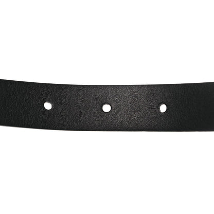 Chanel Calfskin Quilted CC Belt 75 30 Black White 4 of 11