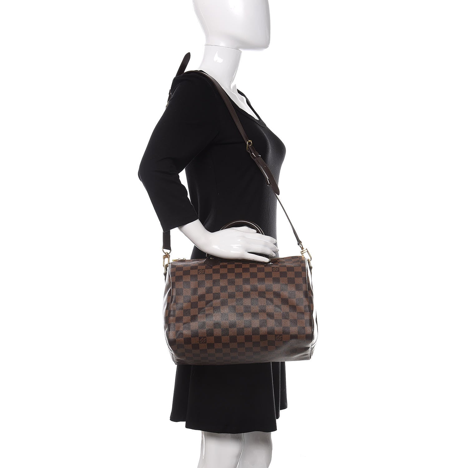 Louis Vuitton Damier Ebene Speedy Bandouliere 30 2 of 12