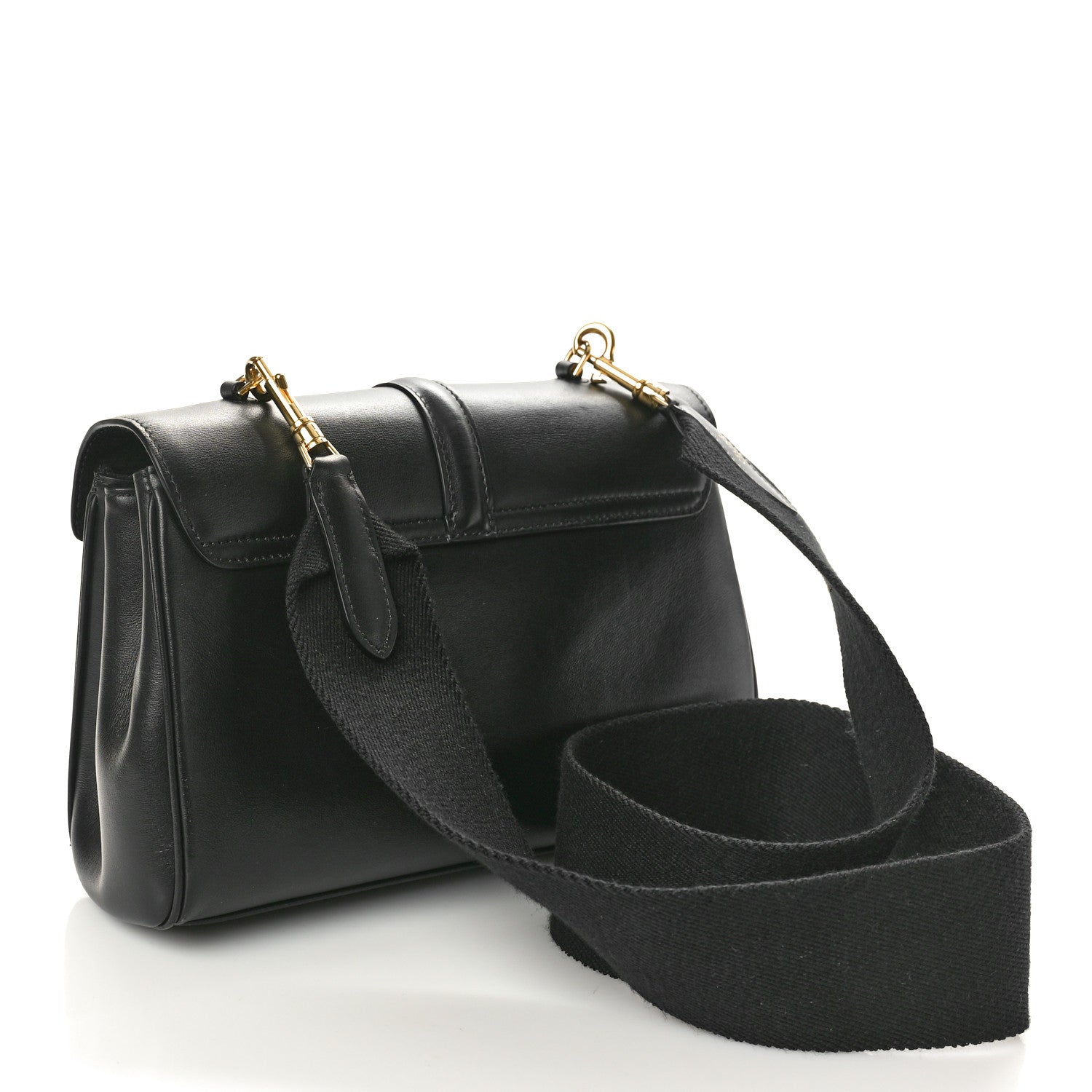 Celine Smooth Calfskin Teen Soft 16 Shoulder Bag Black 2 of 9