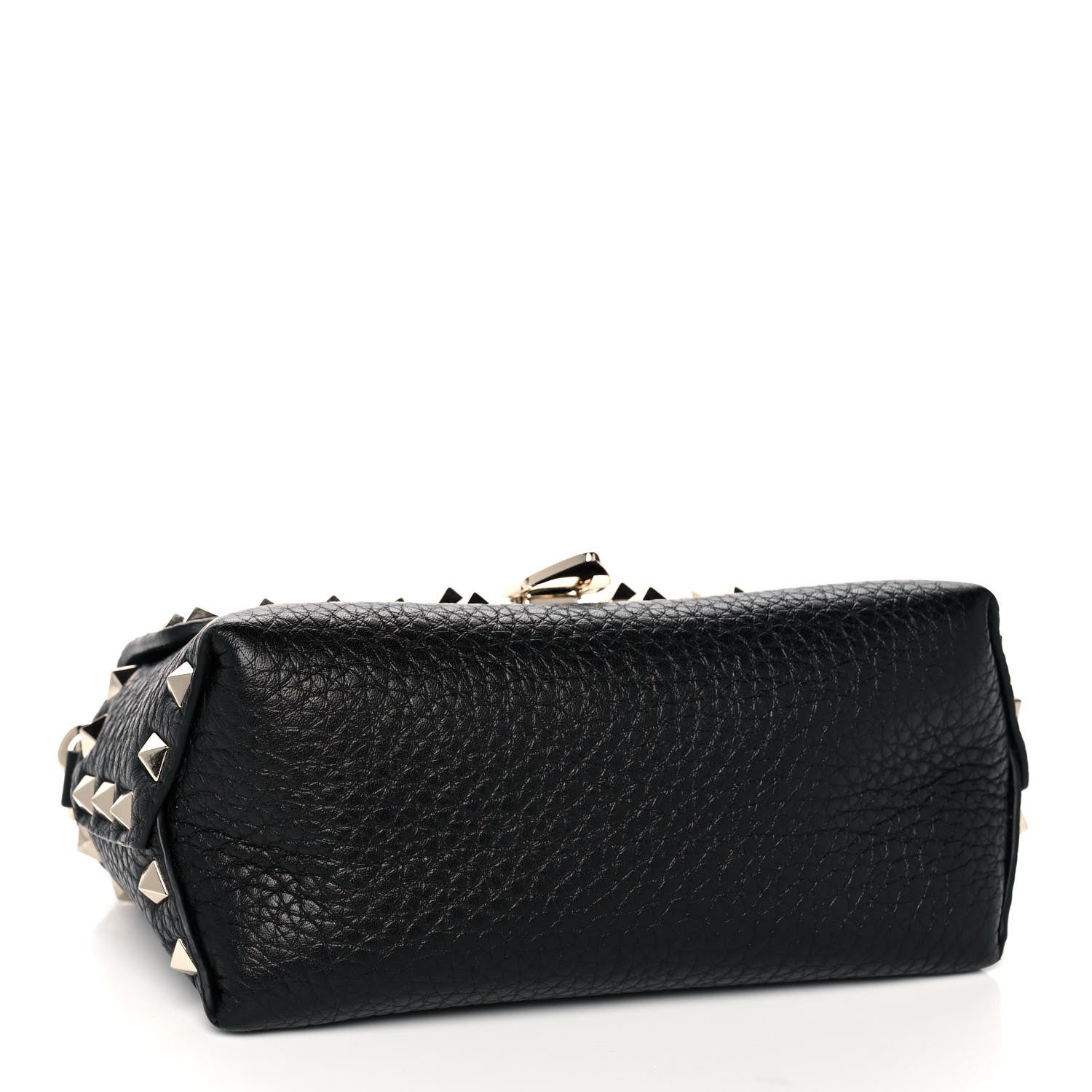 Valentino Garavani Pebbled Calfskin Mini Rockstud Crossbody Bag Black 4 of 14