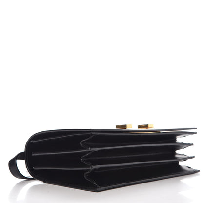Saint Laurent Smooth Calfskin Medium Domino Shoulder Bag Black 4 of 7
