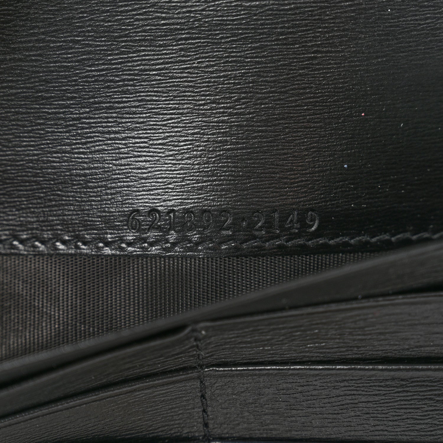 Gucci Boarded Plutone Calfskin Horsebit 1955 Wallet On Chain Black 8 of 10