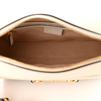 Gucci GG Supreme Monogram Small Horsebit 1955 Shoulder Bag Beige Mystic White 6 of 14
