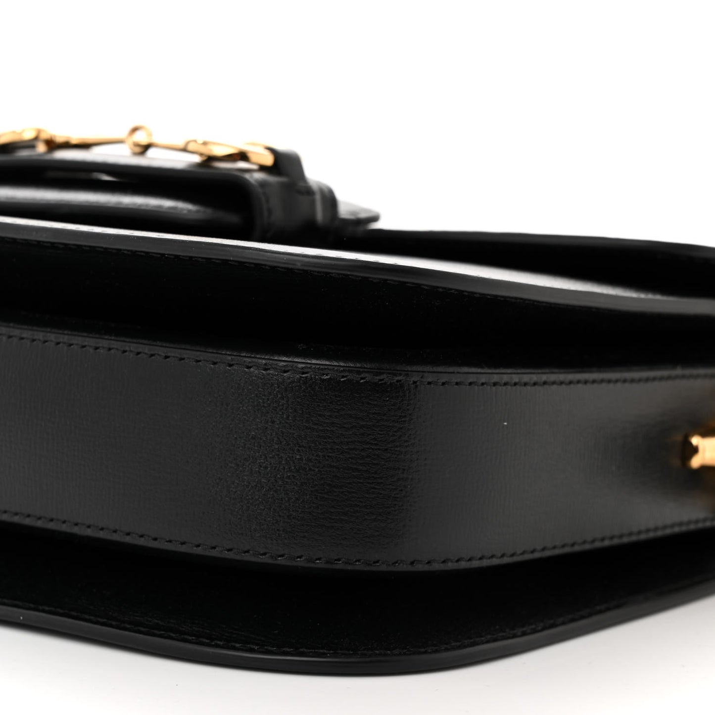 Azalea Calfskin Horsebit 1955 Shoulder Bag Black