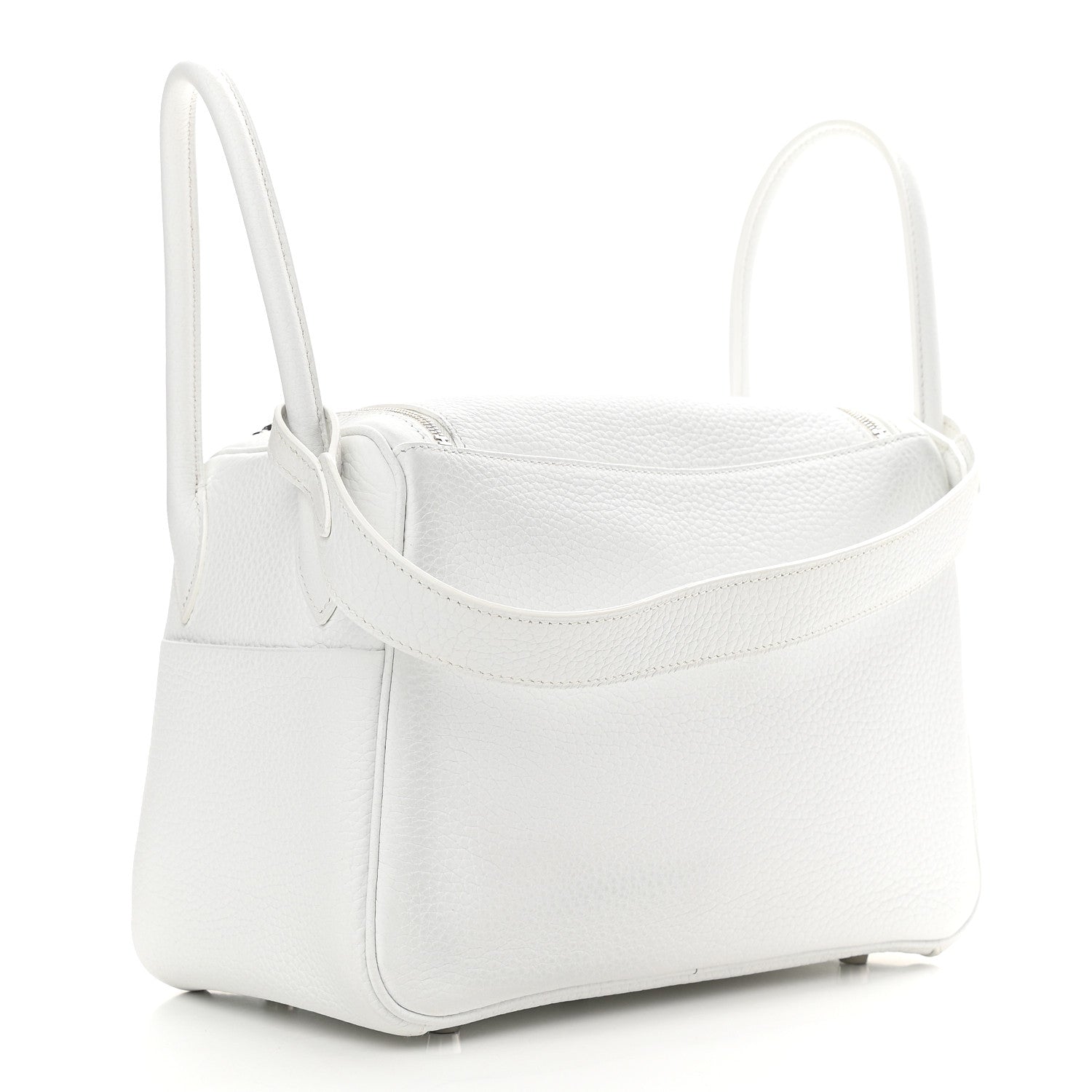 Hermes Taurillon Clemence Lindy 26 White 3 of 9