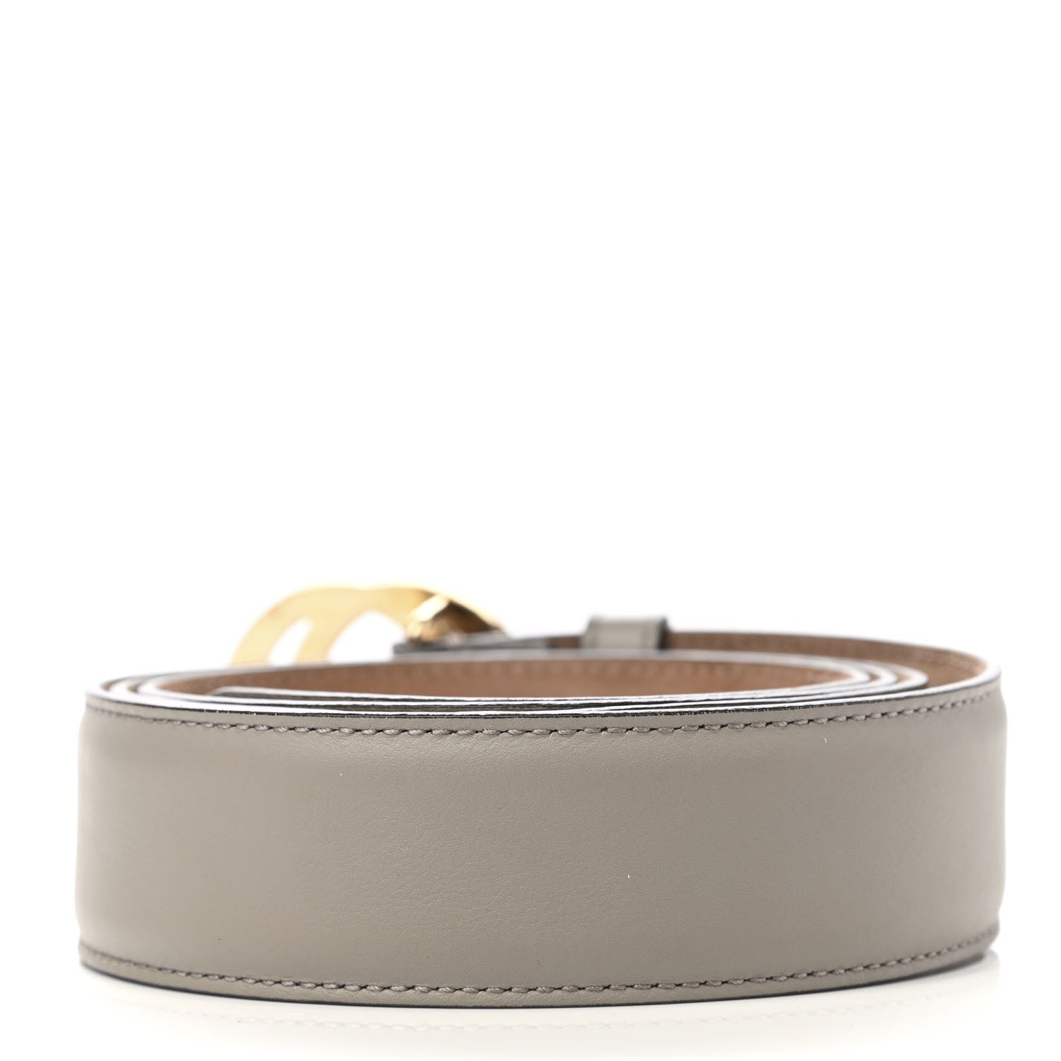 Gucci Moon Calfskin Interlocking G 37mm Belt 115 46 Storm Grey 2 of 8