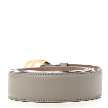 Gucci Moon Calfskin Interlocking G 37mm Belt 115 46 Storm Grey 2 of 8