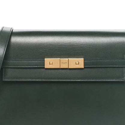 Saint Laurent Smooth Calfskin Manhattan Shoulder Bag Dark Green 7 of 9