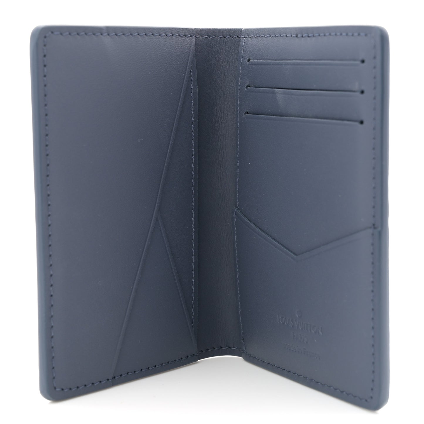 Calfskin Monogram Shadow Pocket Organizer Blue