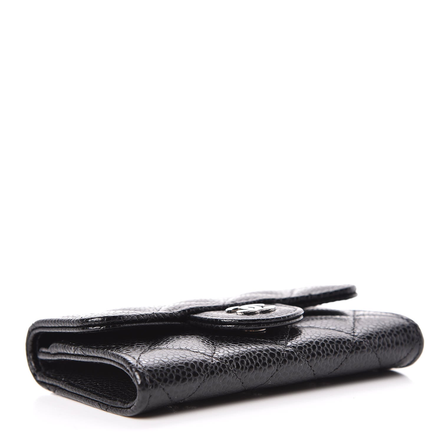 Chanel Caviar Quilted Flap Card Holder Black 4 of 9