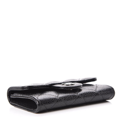 Chanel Caviar Quilted Flap Card Holder Black 4 of 9