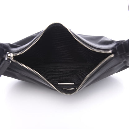 Prada Tessuto Nylon Calfskin Chain Shoulder Bag Black 4 of 11
