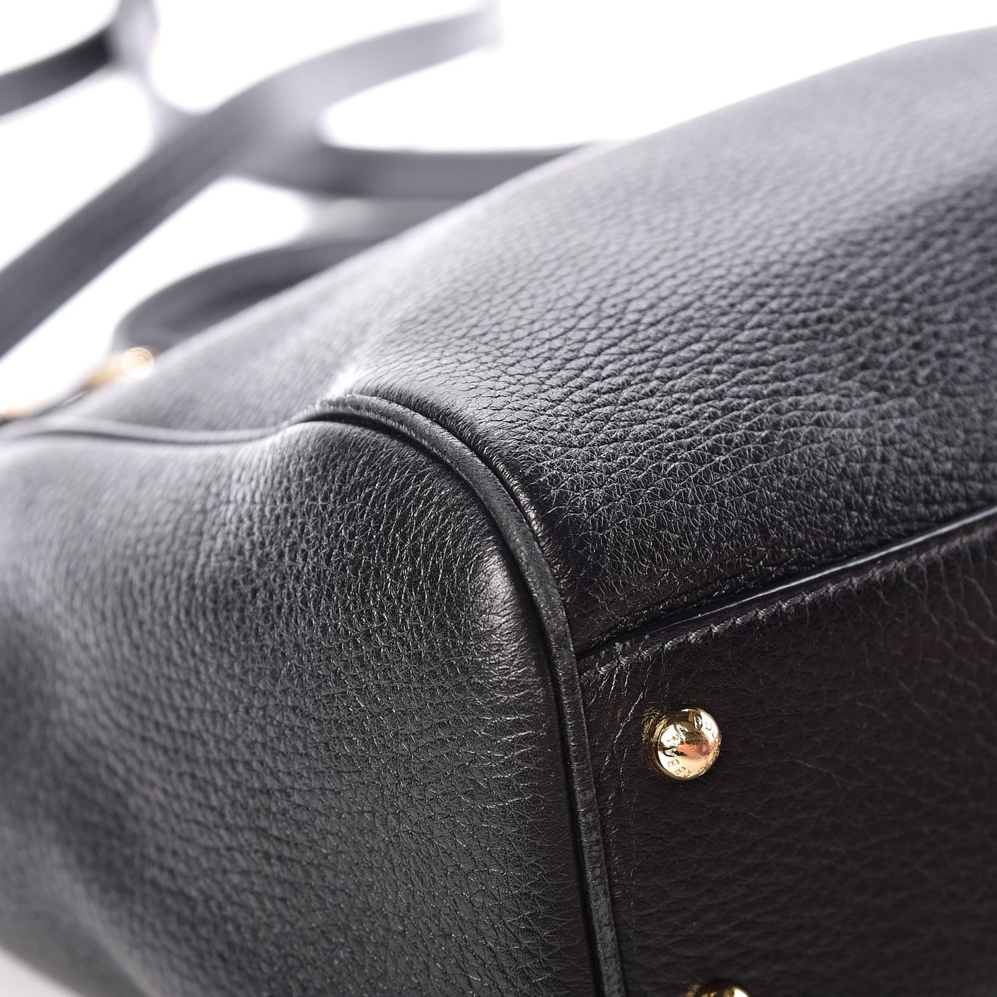 Grained Deerskin Medium Miss Sicily Satchel Black