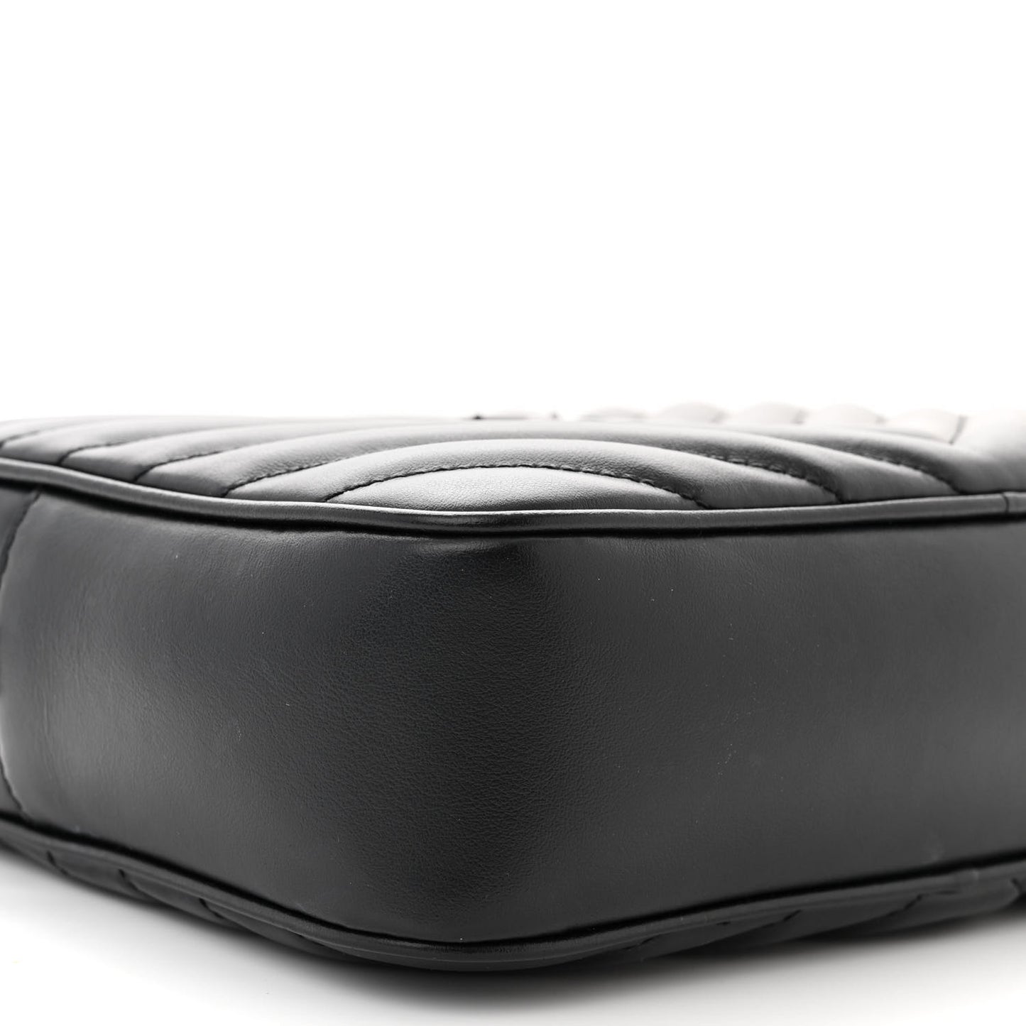 Calfskin Matelasse Monogram Monochrome Lou Camera Bag Black