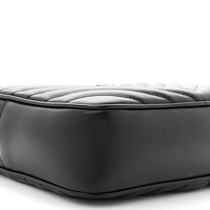 Saint Laurent Calfskin Matelasse Monogram Monochrome Lou Camera Bag Black 9 of 15