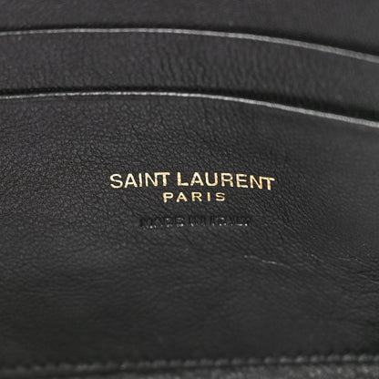 Saint Laurent Grain De Poudre Matelasse Monogram Mini Lou Camera Bag Black 6 of 10