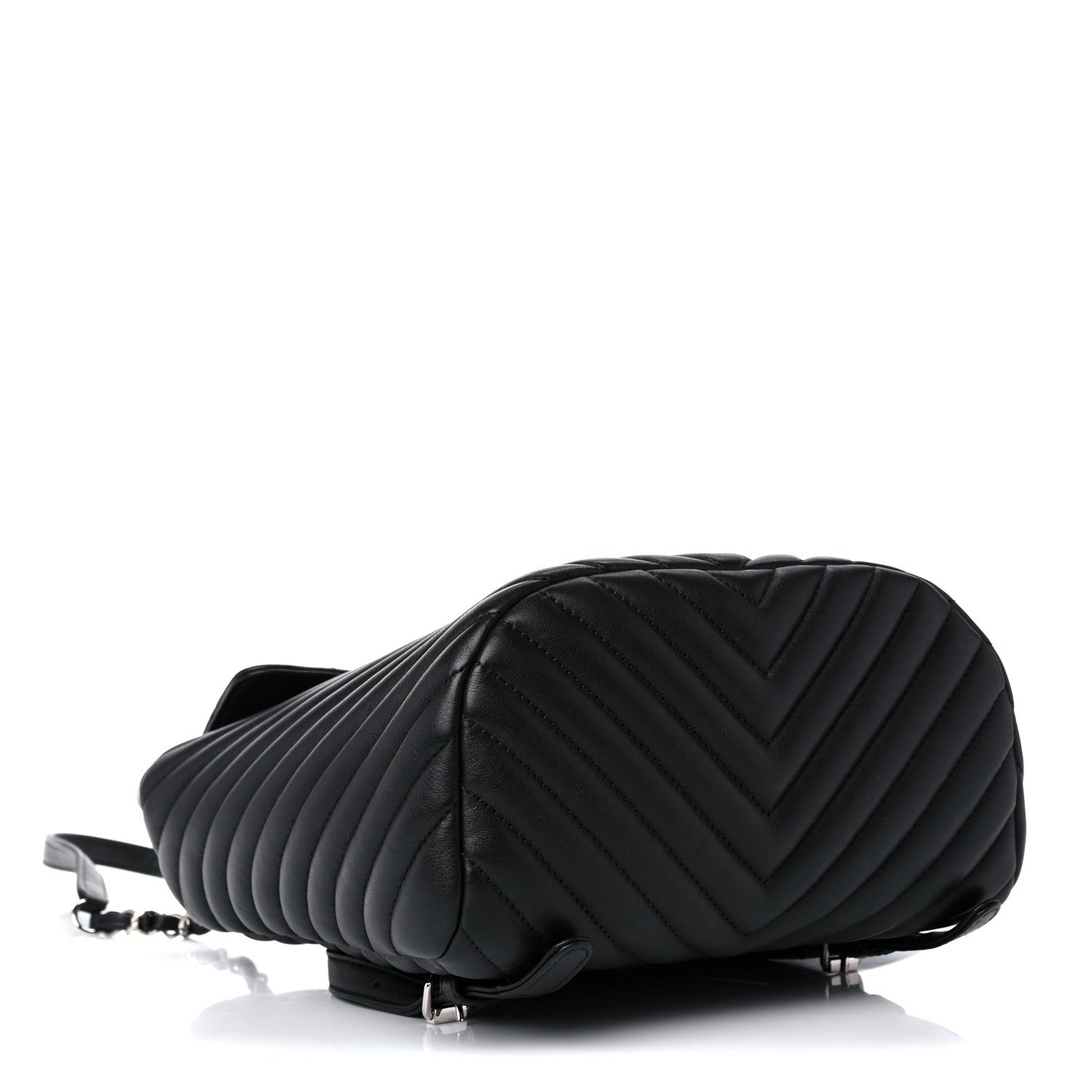 Chanel Calfskin Chevron Quilted Small Urban Spirit Backpack Black 3 of 13