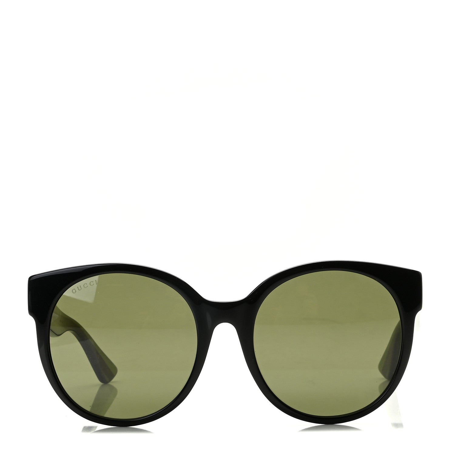 Gucci Acetate Round Web Sunglasses GG 0035S Black 2 of 8