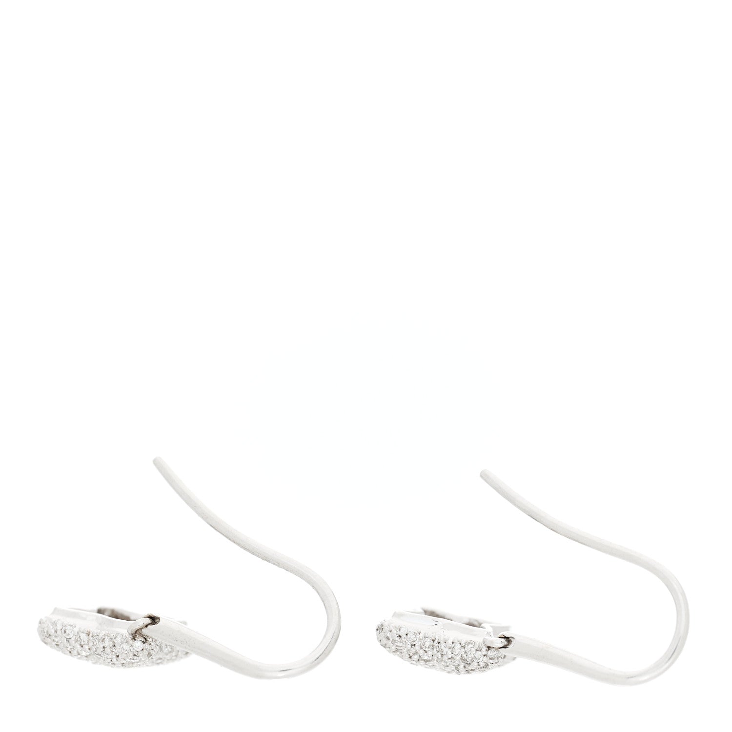 David Yurman 18K White Gold Diamond Quatrefoil Drop Earrings 3 of 6