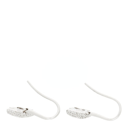 David Yurman 18K White Gold Diamond Quatrefoil Drop Earrings 3 of 6