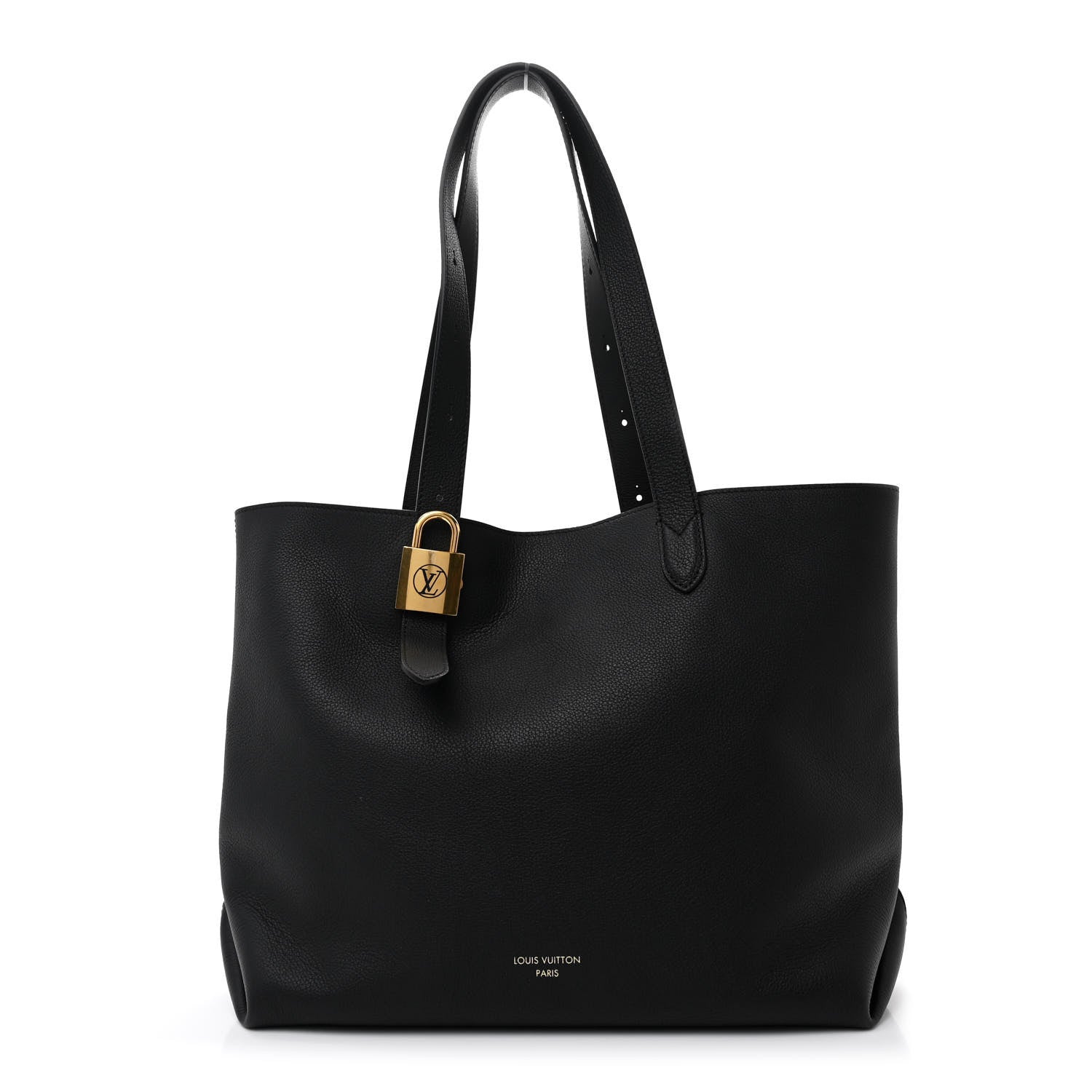 Louis Vuitton Grained Calfskin Low Key Cabas MM Black 1 of 12