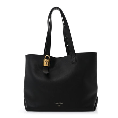 Louis Vuitton Grained Calfskin Low Key Cabas MM Black 1 of 12