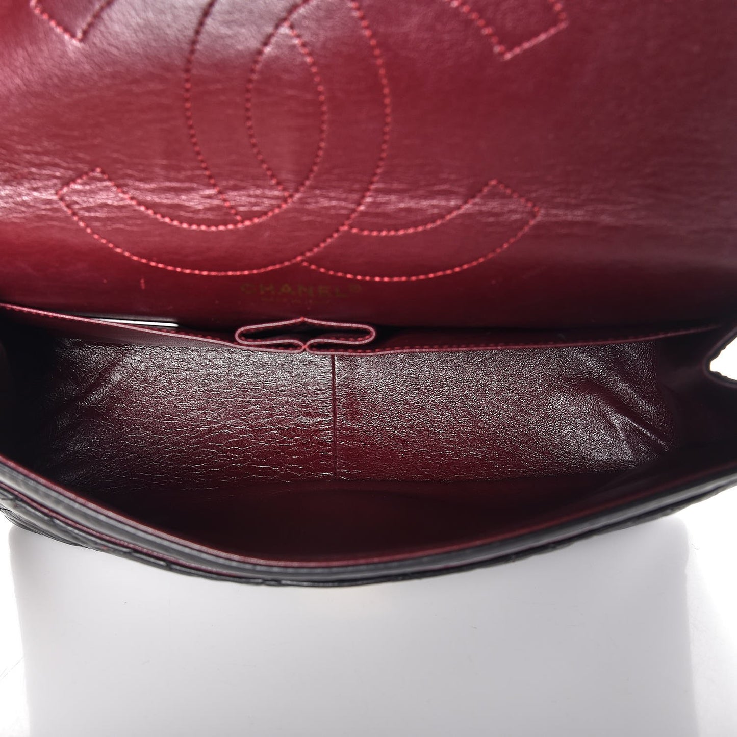 Aged Calfskin Quilted 2.55 Reissue 227 Flap Black