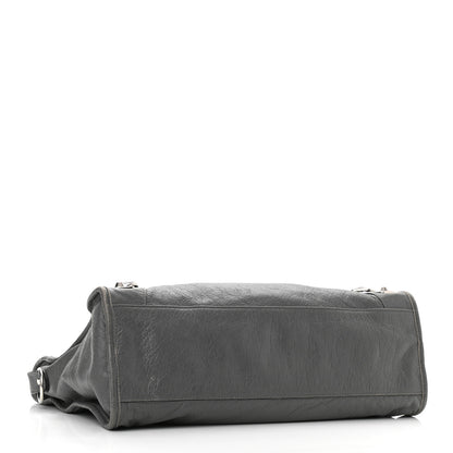 Balenciaga Agneau Silver Metallic Edge Hardware City Gris Cendre 3 of 9