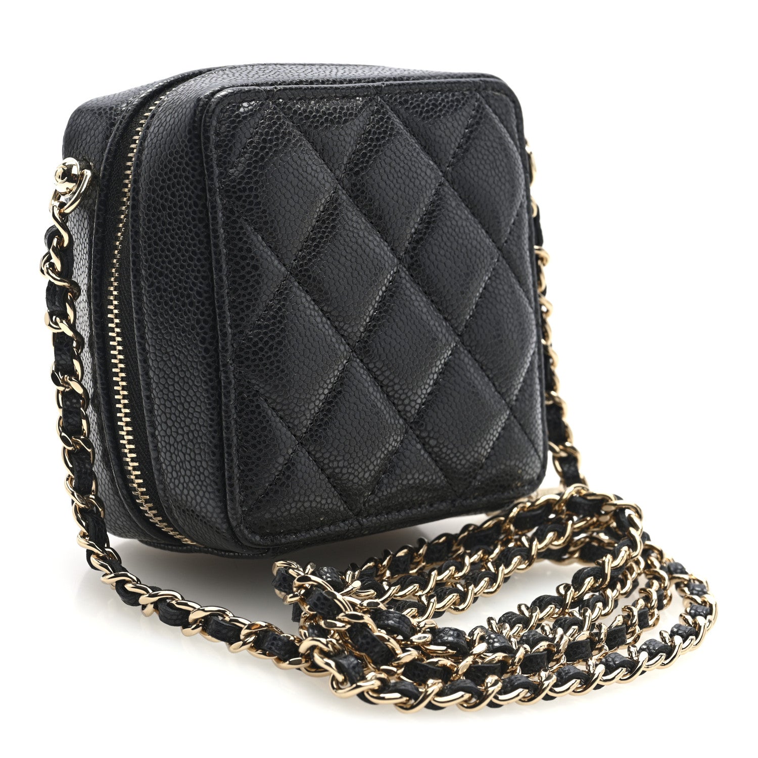 Chanel Caviar Quilted Clutch With Chain Black 3 of 10