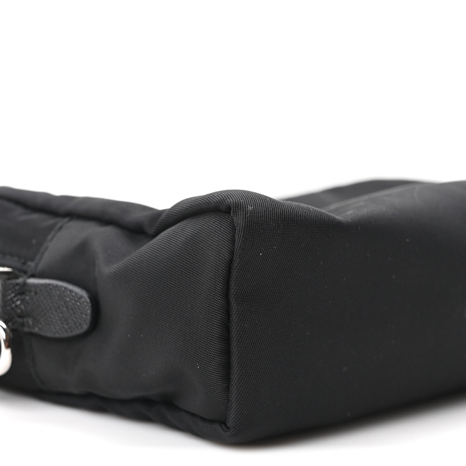Prada Re-Nylon Vela Saffiano Wristlet Black 9 of 10