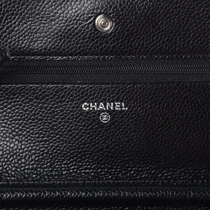 Chanel Caviar Quilted Wallet On Chain WOC Black 6 of 11