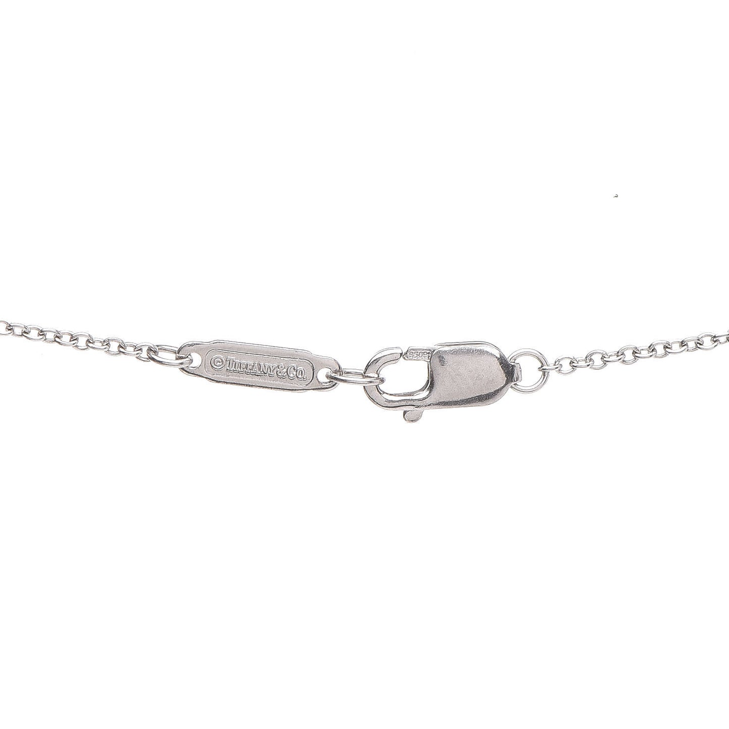 Platinum Diamond Mini Peace Pendant Necklace