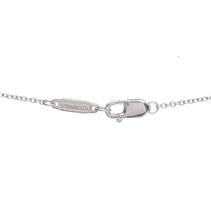 Tiffany Platinum Diamond Mini Peace Pendant Necklace 4 of 6