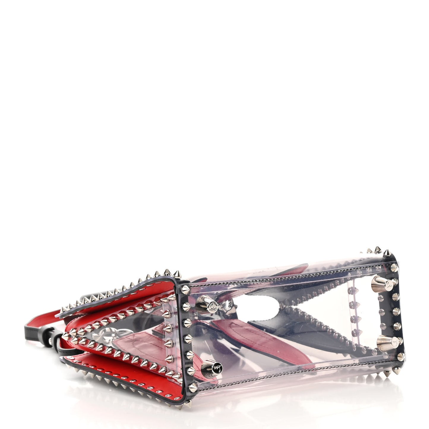 PVC Calfskin Spiked Mini Paloma Black