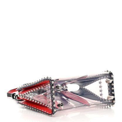 Christian Louboutin PVC Calfskin Spiked Mini Paloma Black 4 of 13