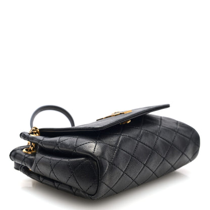 Saint Laurent Lambskin Quilted Monogram Mini Nolita Black 4 of 9