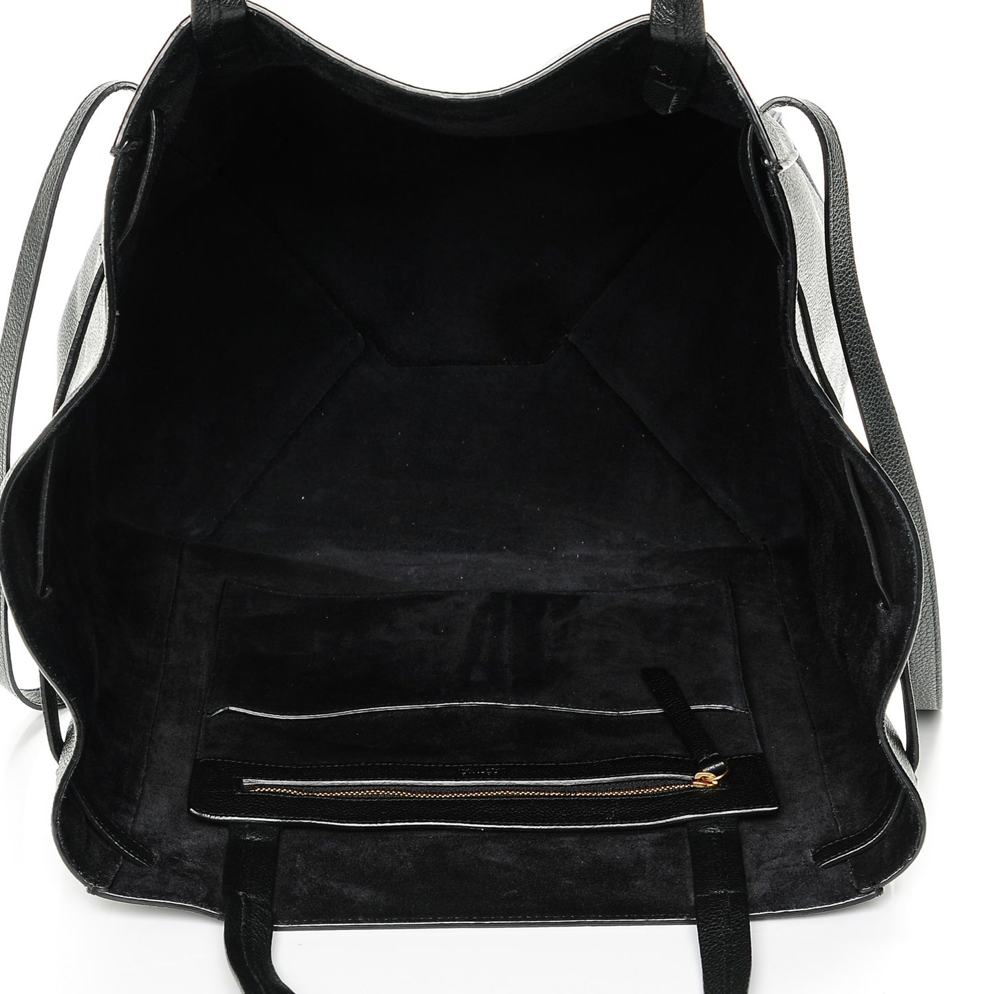 Soft Grained Calfskin Medium Cabas Phantom Black