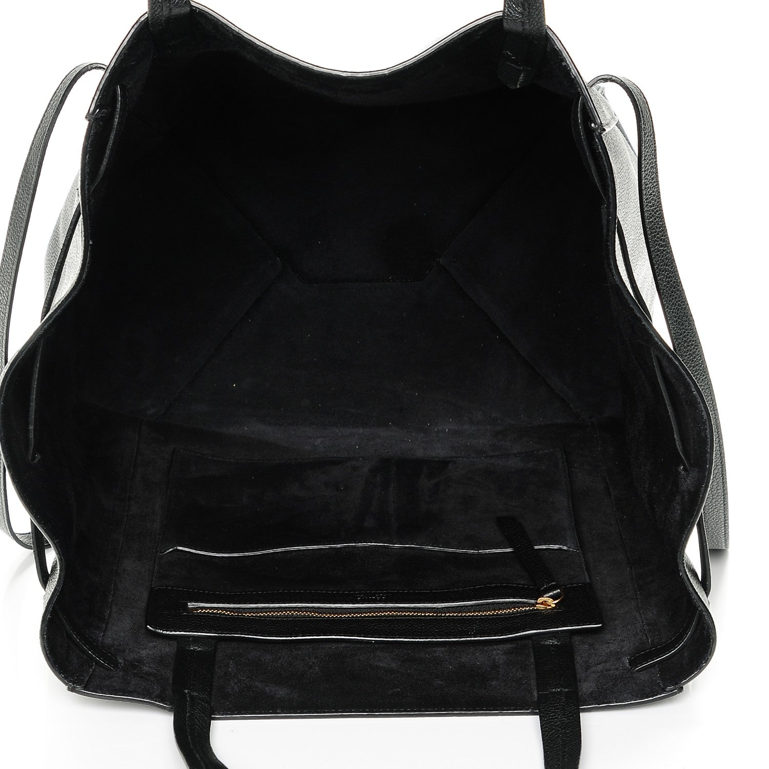 Celine Soft Grained Calfskin Medium Cabas Phantom Black 5 of 6