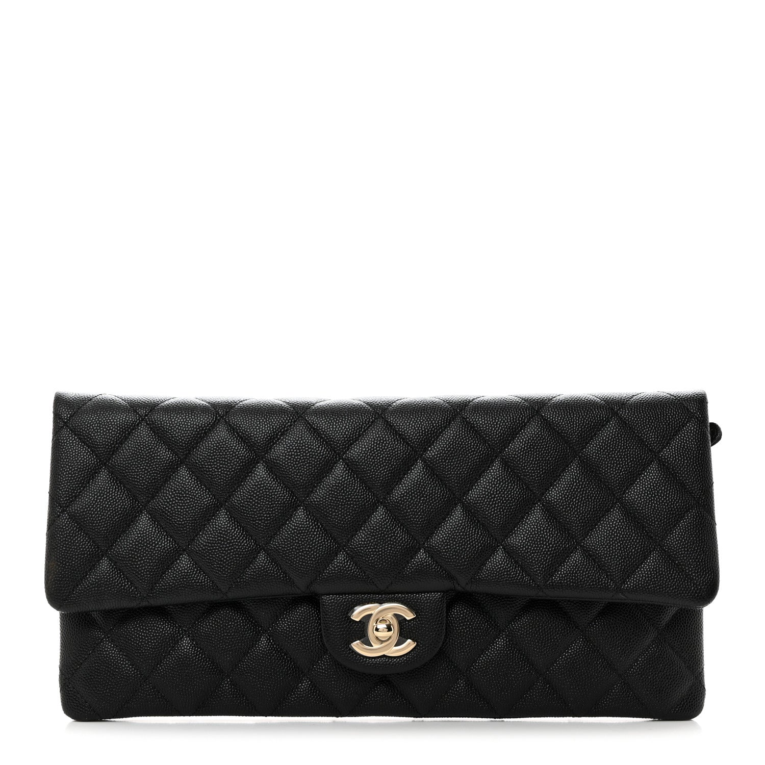 Chanel Caviar Quilted Flap Clutch Black 1 of 7