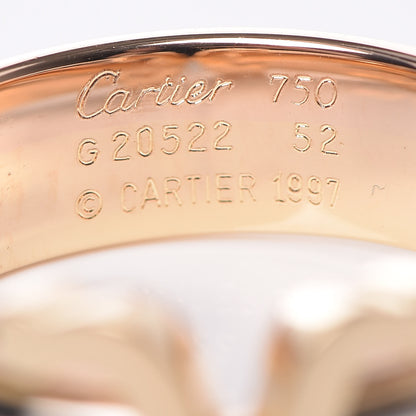 Cartier 18K Pink Yellow White Gold 8mm C De Ring 52 6 4 of 6
