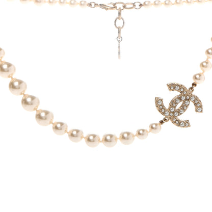 Chanel Pearl CC 100th Anniversary Necklace Light Gold 1 of 7