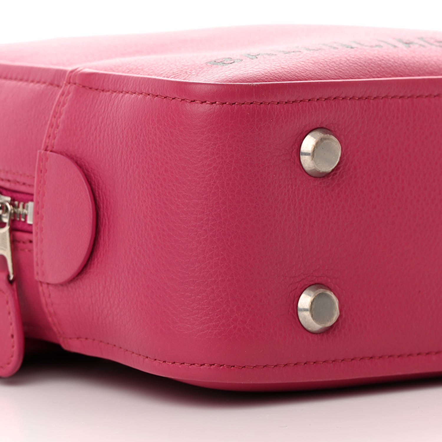 Balenciaga Shiny Day Calfskin XS Triangle Square Bag Pink 8 of 10