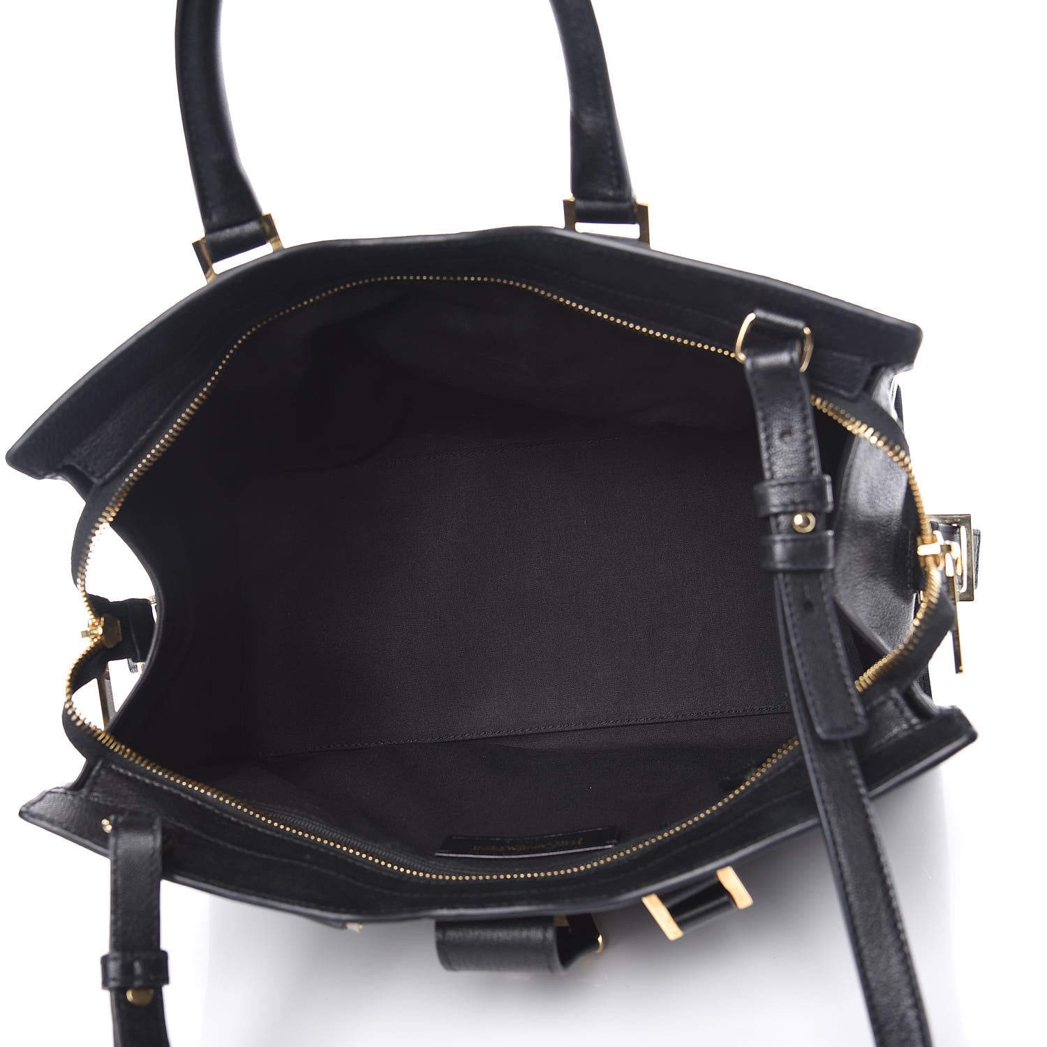 Saint Laurent Sheepskin Small Cabas ChYc Black 5 of 11