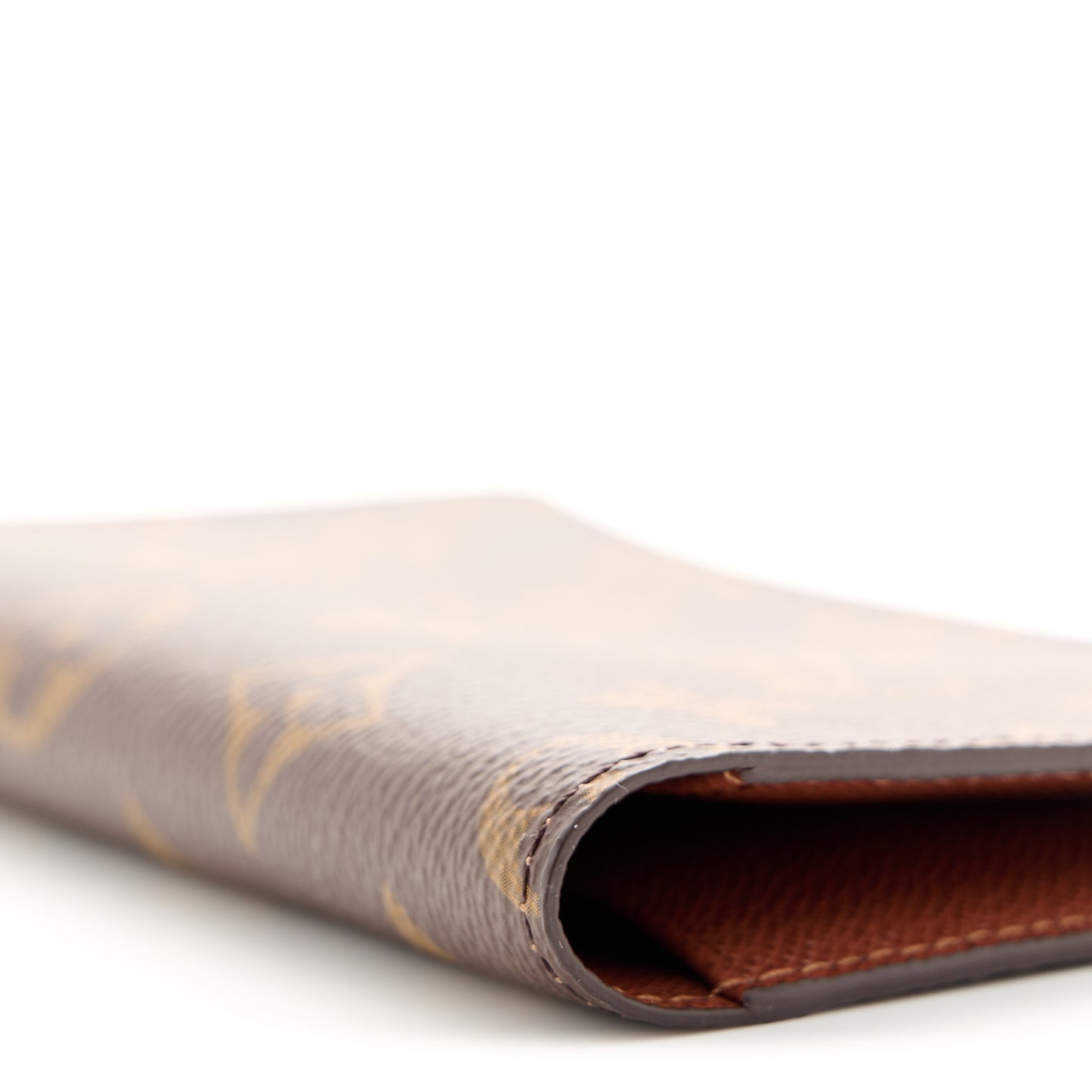 Monogram Checkbook Holder Case Wallet