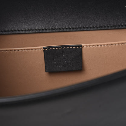 Gucci Calfskin Pearly GG Marmont Clutch Black 10 of 10