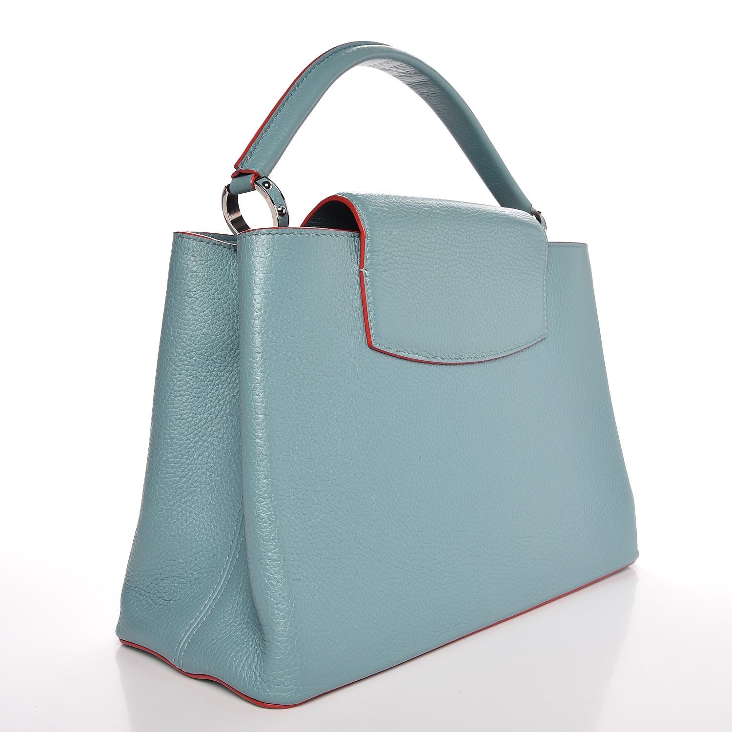 Louis Vuitton Taurillon Capucines MM Ciel 3 of 7