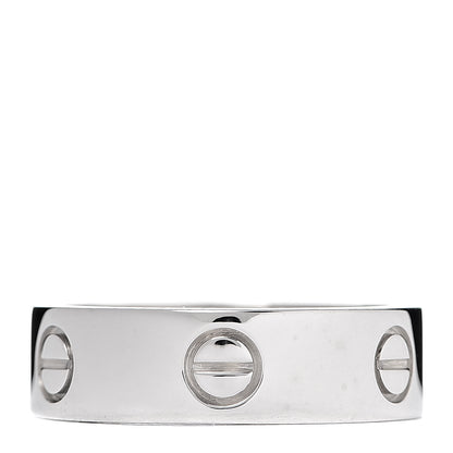 Cartier 18K White Gold 5.5mm LOVE Ring 57 8 3 of 4