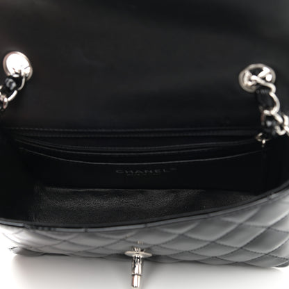 Chanel Patent Calfskin Quilted Mini Rectangular Flap Black 5 of 11