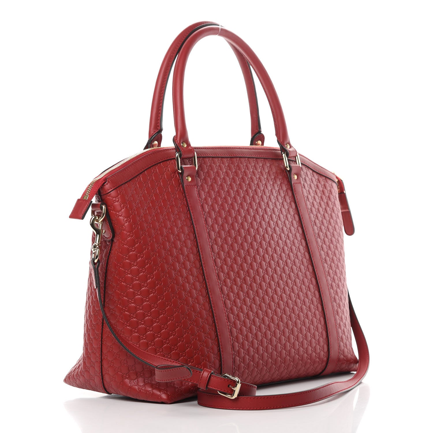 Gucci Soft Microguccissima Large Dome Satchel Red 3 of 14